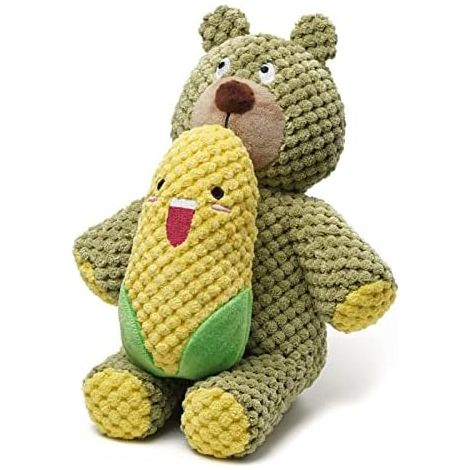 Peluche interactive pour animaux de compagnie - Ours et maïs amusants (1/5)