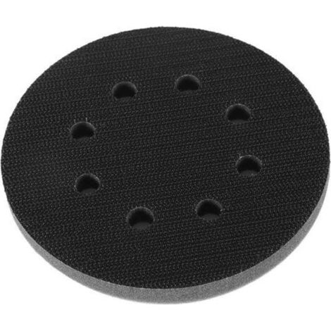 Soft sanding pad 125mm – Compatible with pneumatic and electric polishers – 8 holes for vibration reduction (1/5)