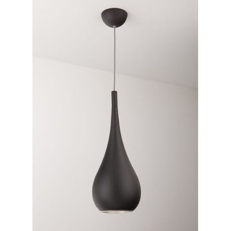 Lampada a sospensione nera DROP a goccia E27 40W Maxlight