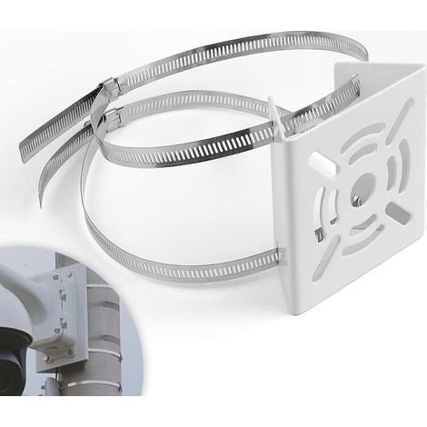 Support Mât Vertical Universel, Support Camera Fer Épaissi, Réglable Support Poteau Résistant Hautes Températures, avec Supports Réglables Jusqu 200 mm Diamètre, pour Montage Caméra (1/5)