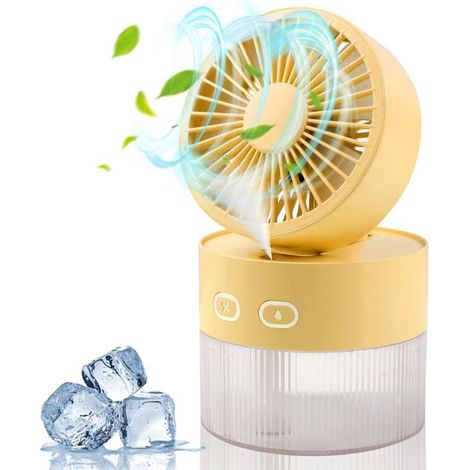 Ventilateur Brumisateur Portable USB Pliable, Spray Rafraîchissant Eau, Mini Ventilateur de Brume Personnel Rechargeable pour Voyage, Maison et Extérieur (1/5)