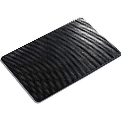 Tapis de tableau de bord noir pour téléphone portable, support antidérapant en silicone adhésif (1/4)