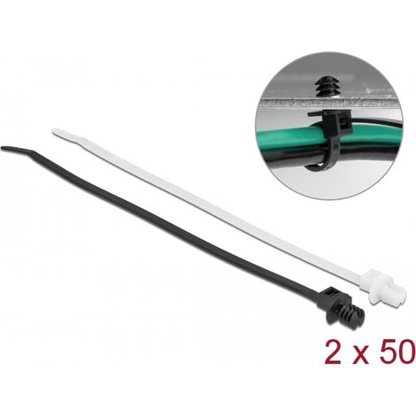 Delock Brida para cables con base de lÃ¡minas LA 200 x AN 4,8 mm 100 piezas