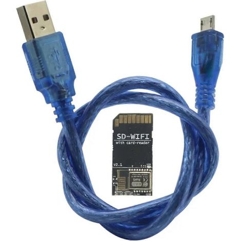 Carte SD-WIFI Pro avec lecteur de cartes, processeur ESP WebDev intégré, puce USB-série pour transmission sans fil (1/5)