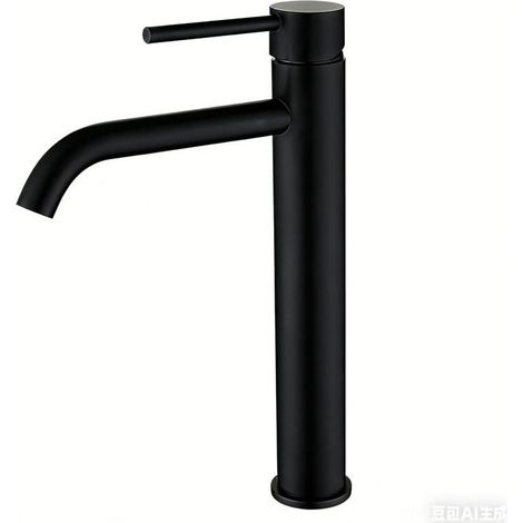 Mitigeur de lavabo pivotant à 360°, robinet de salle de bain monocommande, robinets de lavabo à poser réglables pour eau chaude et froide, aérateur amovible pour économiser l'eau (1/4)