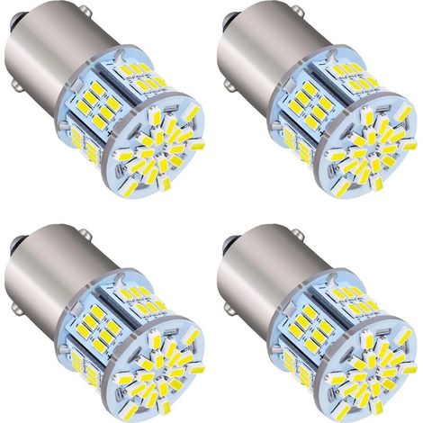 LED-Autolampen, 8er-Pack, weiß, 1156 12V, für Rückfahrscheinwerfer, Positionsleuchten, Parkleuchten, für Motorräder, Wohnmobile, Autos