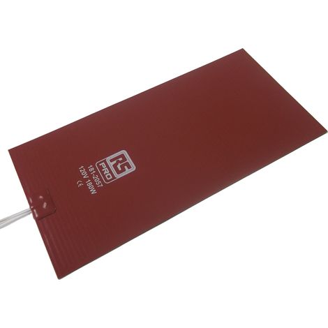 Tapis chauffant en silicone Rectangle RS PRO, 120 V c.a., 180 W, 152 x 305mm ( Prix pour 1 )