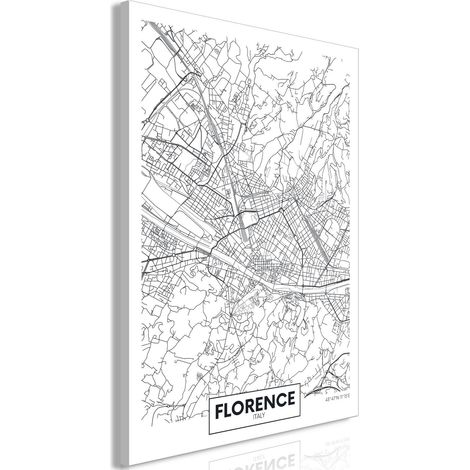 Immagine - Mappa di Firenze (1 parte) verticale (1/4)