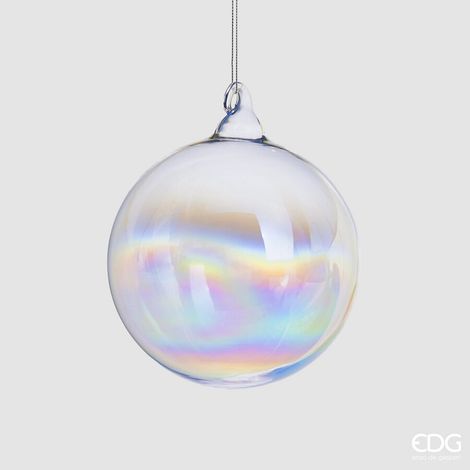 BOULE DE VERRE IRISÉ 10CM
