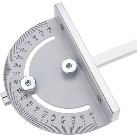 Rapporteur Angle Menuisier 180°, Règle T Scie Circulaire, Pour Bois Bricolage (1/4)
