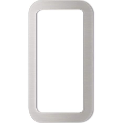 Poignée carrée en coquillage argenté 120 x 65 mm, autocollant pour portes coulissantes, aluminium anodisé