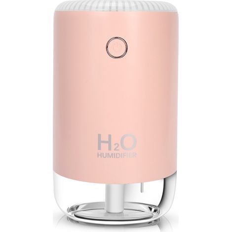 Humidificateur USB Portable avec Veilleuse pour Maison Bureau Voiture BC-02 Rose (1/5)