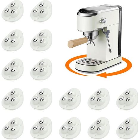 16 PCS Roulettes pour Meubles, Roulettes Universelles Autocollantes, Mini Roulettes pour Meubles pivotantes à 360° (1/5)