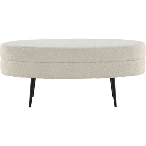 Banc ovale en acier et polyester Otto (1/5)