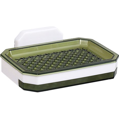 Support Savon - Avec Ventouses - Pour Salle De Bain Et Cuisine - Drainant - En Acrylique - 1 Pièce (1/5)