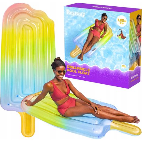 Colchón inflable para nadar, playa, sobre el agua, para la piscina, hielo, pontón grande (1/5)