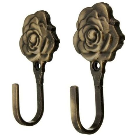 Set di 4 ganci appendiabiti in ferro antico da 92 mm - Stile vintage (1/4)
