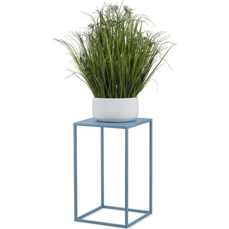 Supporto per fiori blu da terra, 40 cm