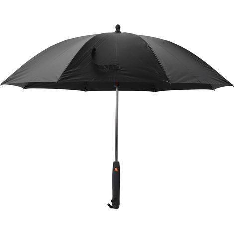 Ortviai Parasol Solaire avec Ventilateur Intégré et Pulvérisation Fraîcheur – Noir, Tissu 190T UPF 50+, 4 piles AA (1/5)