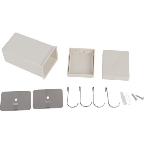 Porte-couteaux en acier inoxydable, porte-baguettes, étagère de rangement multifonctionnelle pour couteaux, support mural de cuisine sans perçage, livraison directe transfrontalière, 30 cm argenté + p (1/5)