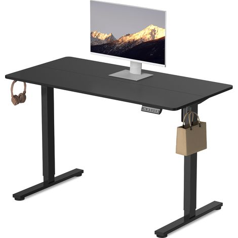 Rattantree - Bureau assis debout électrique réglable 70-116 cm - Fonction mémoire et anti-collision - Plateau 120x60 cm - Chargeur USB - Vitesse 25 mm/s - Capacité 80 kg (1/5)