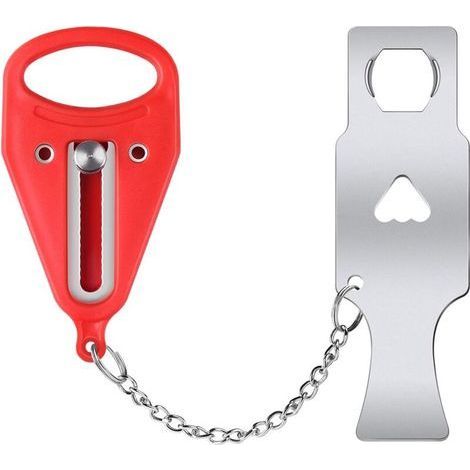 Portable Door Lock Great for Travel Brings Better Security and Privacy Suitable for School, Dorm, Rented Rooms, Hotel, Home, Motel (1/5)