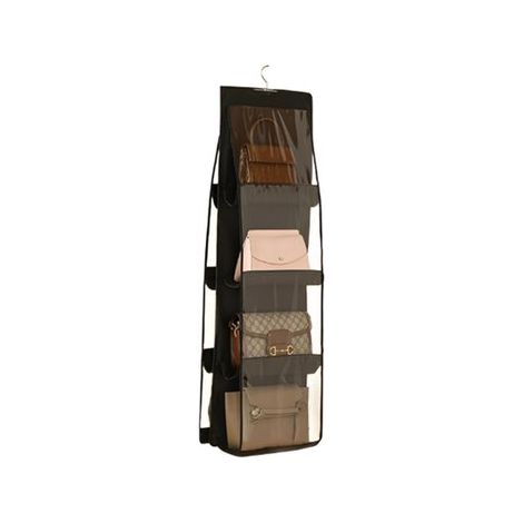 Sac de rangement - Organisateur de placard - Organisateur de placard suspendu - Pliable - 8 compartiments - Noir 8 compartiments (1/5)