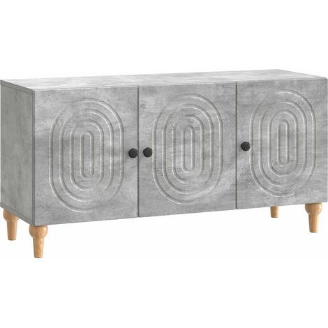 vidaXL Meuble TV Gris béton 99 x 34,5 x 50 cm Bois d'ingénierie