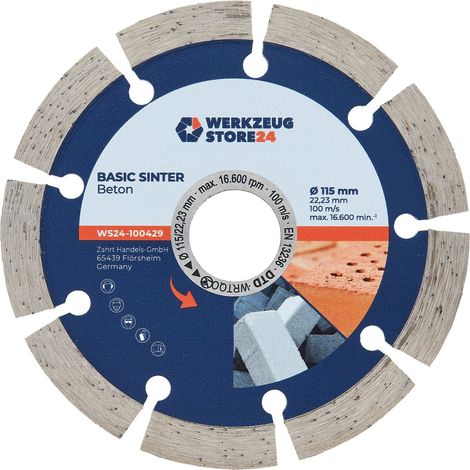 WS24 Diamanttrennscheibe Basic Sinter Beton 115 mm - WS24-100429