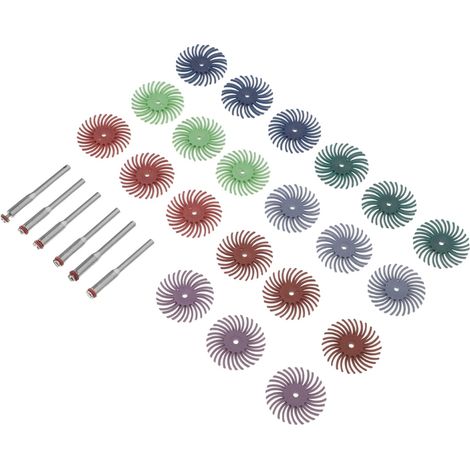 Disques de Ponçage en Spirale pour Outils Rotatifs, Roue à Lamelles en Métal et Plastique avec Tige de 3 Mm, Résistance à L’usure Prolongée et Polissage Précis pour Sculpture (1/4)