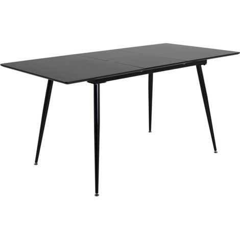 Table à Manger Extensible "Silar" 120-160cm Noir (1/5)