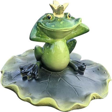 Teich als Dekoration Outdoor Froschstatue lustige Tierfigur