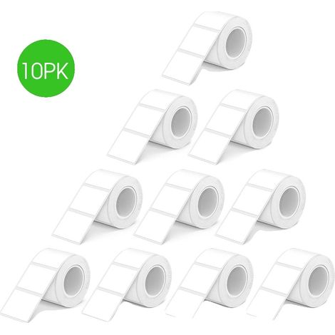 Etikettenaufkleberpapier, wasserdicht, selbstklebend, 10PK-30mmx30mm (1/2)
