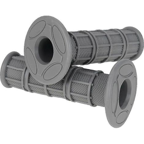Universelle, weiche Gummigriffe (7/8 & 1 Zoll) für KTM, Honda, Kawasaki, Yamaha, Suzuki, BMW, MX-Pitbikes und Dirtbikes – Grau (1/3)