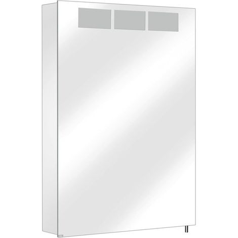 Armadio a specchio ROYAL T1 505 x 700 x 143 mm incernierato a sinistra, anodizzato argento KEUCO