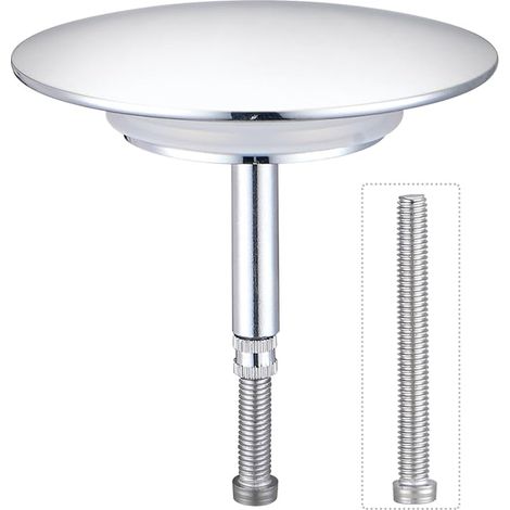 Bouchon de vidange de Baignoire, diamètre 70 mm, Hauteur de 4,0 à 7,5 cm, Bouchon Pop-up avec Double Joint (1/5)