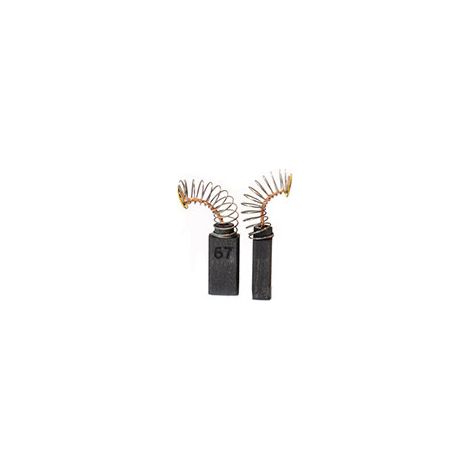 Set aus 2 anpassbaren Kohlen für Bosch, Spit. Maße: 5x8x15 mm.