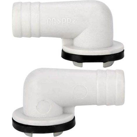 Raccordo diritto per tubo di scarico del condizionatore d'aria – Raccordo di scarico universale rigido in PVC, 20 mm, confezione da 4