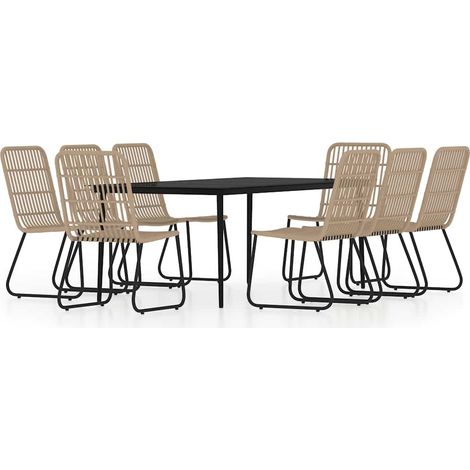 Maison Exclusive - Set da Pranzo per Giardino97 pz con Cuscini Rovere (1/5)