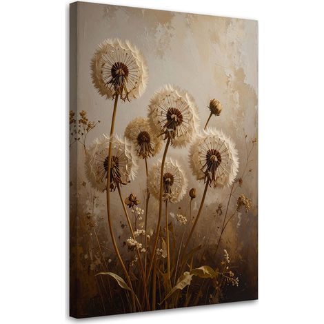 Wandbild Pusteblumen Blumen beige 40x60 cm
