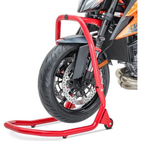 Cavalletto anteriore sotto T di forcella V4 per KTM 1290 Super Duke R 20-23 rosso