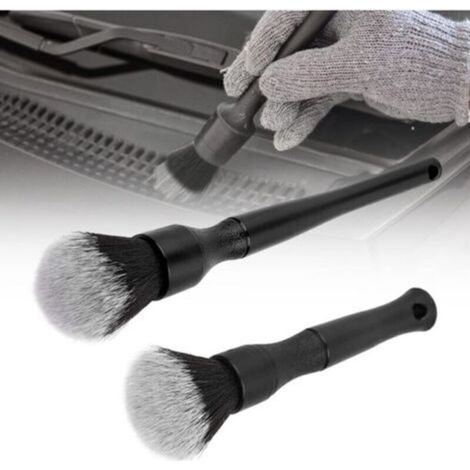 Pinceaux Nettoyage Voiture, Automatique de Voiture Détail Brosse pour Moteur/Tableau de Bord/Bouches Daération/Intérieur, 2 Pcs (1/5)