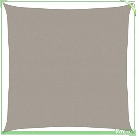 Voile d'ombrage - FAFEICY - 4001969 - Carré 4,5x4,5 m - 160 g/m² - Gris clair (1/5)