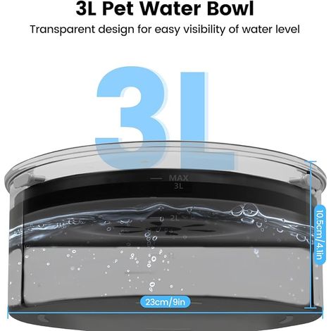 Gamelle Anti Éclaboussure Chien Anti Renversement Rond (1/4)