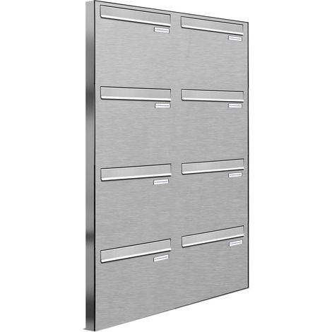 8er V2A Edelstahl Briefkasten-Anlage Tür- Zaundurchwurf (1/5)