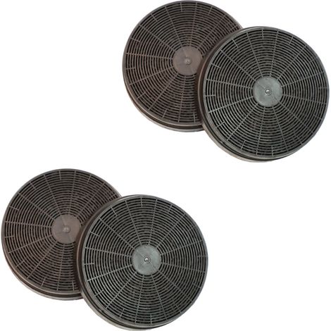 Ersatzteil - Set von vier Kohlefiltern 175X34 mm -  - BRANDT, FAR, SAUTER, SIGNATURE, ROSIERES, DE DIETRICH, AYA, CANDY, CONTINENTAL EDISON, VALBERG, CURTISS, PROLINE, AMICA, OCEANIC
