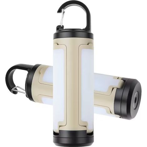 Lanterne de camping solaire avec crochet, lampe tente LED multifonctionnelle, (1/5)