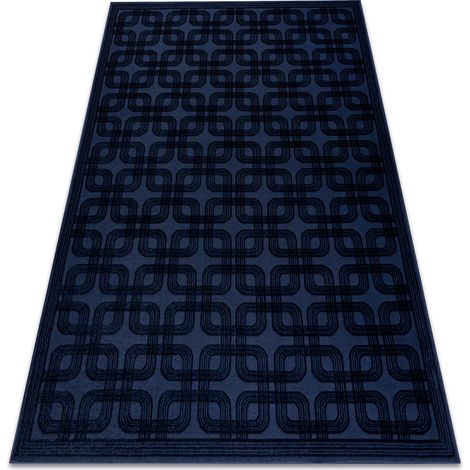 Teppich AURA J2556A Dunkelblau - Geometrisch, strukturell, modern blue 240x330 cm (1/5)
