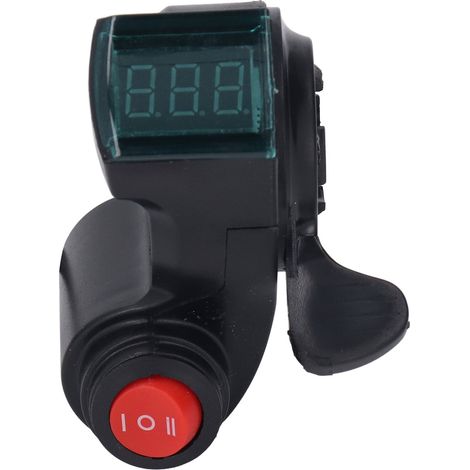 Accélérateur pour Vélo Électrique avec Affichage LCD et 3 Niveaux de Vitesse, Compatible VTT et Vélos Pliants (1/5)
