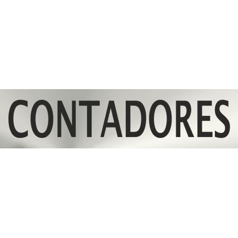 Señal Informativa de acero inoxidable Contadores de 50 x 200 mm SEKURECO (1/2)
